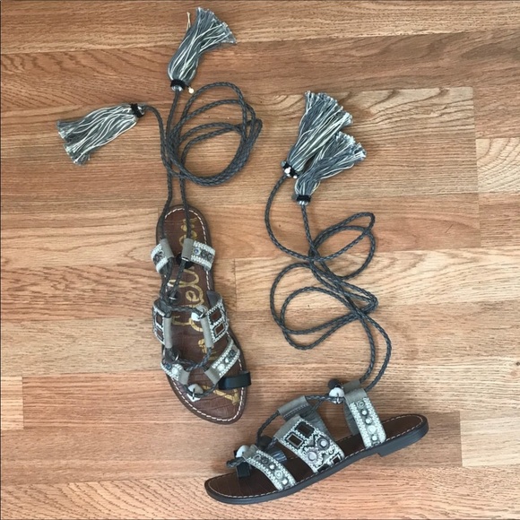 NEW Sam Edelman Gretchen Gladiator Sandals, sz 8.5 - Picture 3 of 8